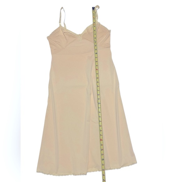 VINTAGE Shadowline Womens Cream Empire Design Full Slip Size 34 - Picture 4 of 11